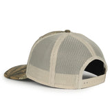 Outdoor Cap OC771CAMO Contrast Construction Canvas Camo Structured Trucker Hat Unisex Accessories Hats & Caps