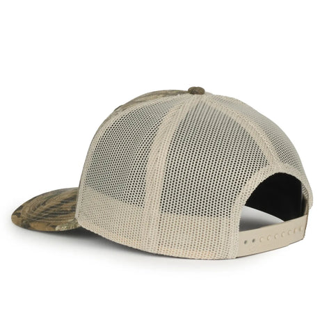 Outdoor Cap OC771CAMO Contrast Construction Canvas Camo Structured Trucker Hat Unisex Accessories Hats & Caps