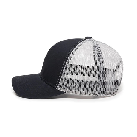 Outdoor Cap MBW-600 Cotton Twill Structured Trucker Hat Unisex Accessories Hats & Caps