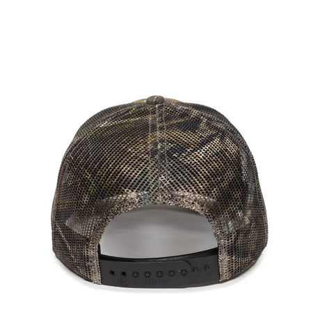 Outdoor Cap OC771CAMO Contrast Construction Canvas Camo Structured Trucker Hat Unisex Accessories Hats & Caps