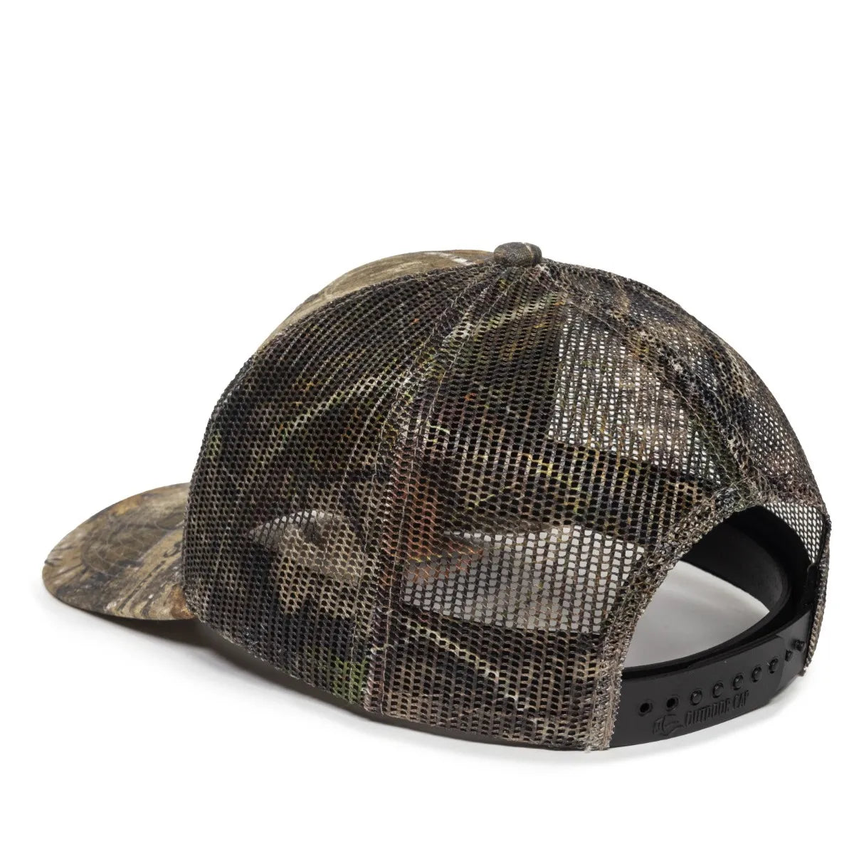 Outdoor Cap OC771CAMO Contrast Construction Canvas Camo Structured Trucker Hat Unisex Accessories Hats & Caps