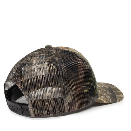 Outdoor Cap OC771CAMO Contrast Construction Canvas Camo Structured Trucker Hat Unisex Accessories Hats & Caps