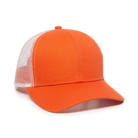 Outdoor Cap MBW-600 Cotton Twill Structured Trucker Hat Unisex Accessories Hats & Caps