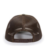 Outdoor Cap OC771CAMO Contrast Construction Canvas Camo Structured Trucker Hat Unisex Accessories Hats & Caps