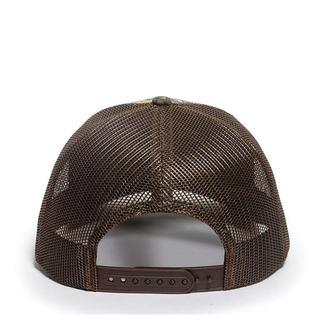 Outdoor Cap OC771CAMO Contrast Construction Canvas Camo Structured Trucker Hat Unisex Accessories Hats & Caps
