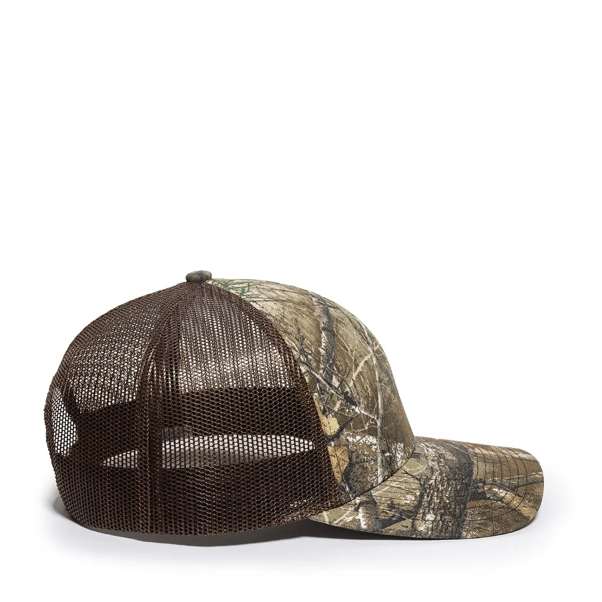 Outdoor Cap OC771CAMO Contrast Construction Canvas Camo Structured Trucker Hat Unisex Accessories Hats & Caps