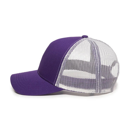 Outdoor Cap MBW-600 Cotton Twill Structured Trucker Hat Unisex Accessories Hats & Caps