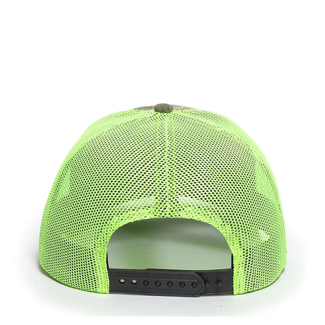 Outdoor Cap OC771CAMO Contrast Construction Canvas Camo Structured Trucker Hat Unisex Accessories Hats & Caps