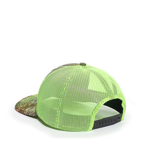 Outdoor Cap OC771CAMO Contrast Construction Canvas Camo Structured Trucker Hat Unisex Accessories Hats & Caps