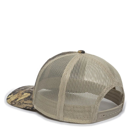 Outdoor Cap OC771CAMO Contrast Construction Canvas Camo Structured Trucker Hat Unisex Accessories Hats & Caps