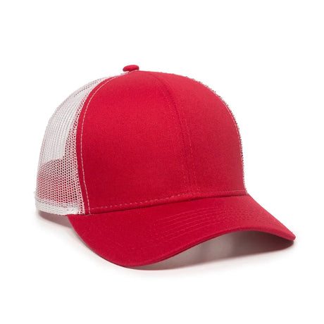 Outdoor Cap MBW-600 Cotton Twill Structured Trucker Hat Unisex Accessories Hats & Caps