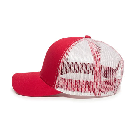 Outdoor Cap MBW-600 Cotton Twill Structured Trucker Hat Unisex Accessories Hats & Caps