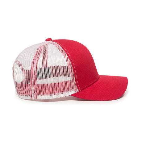 Outdoor Cap MBW-600 Cotton Twill Structured Trucker Hat Unisex Accessories Hats & Caps