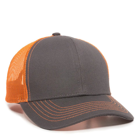 Outdoor Cap MBW-600 Cotton Twill Structured Trucker Hat Unisex Accessories Hats & Caps