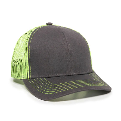 Outdoor Cap MBW-600 Cotton Twill Structured Trucker Hat Unisex Accessories Hats & Caps