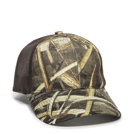 Outdoor Cap PFC-150M Moisture Wicking Structured Trucker Hat Unisex Accessories Hats & Caps