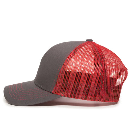Outdoor Cap MBW-600 Cotton Twill Structured Trucker Hat Unisex Accessories Hats & Caps