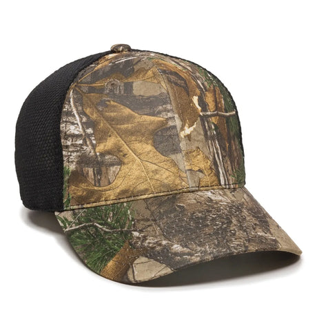 Outdoor Cap PFC-150M Moisture Wicking Structured Trucker Hat Unisex Accessories Hats & Caps