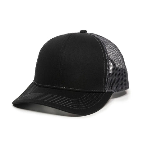 Outdoor Cap MBW-600 Cotton Twill Structured Trucker Hat Unisex Accessories Hats & Caps