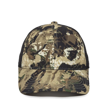 Outdoor Cap PFC-150M Moisture Wicking Structured Trucker Hat Unisex Accessories Hats & Caps