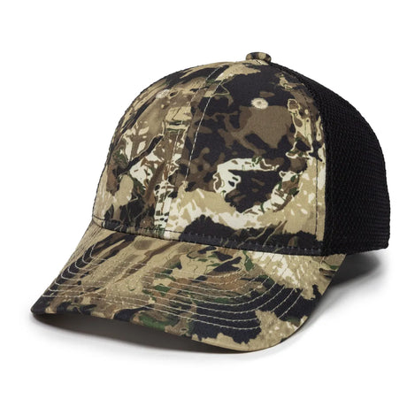 Outdoor Cap PFC-150M Moisture Wicking Structured Trucker Hat Unisex Accessories Hats & Caps
