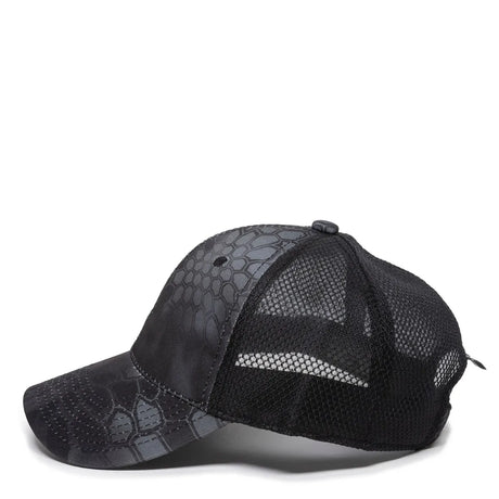 Outdoor Cap PFC-150M Moisture Wicking Structured Trucker Hat Unisex Accessories Hats & Caps