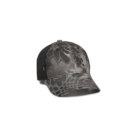 Outdoor Cap PFC-150M Moisture Wicking Structured Trucker Hat Unisex Accessories Hats & Caps