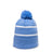 Outdoor Cap KNF-100 Striped Beanie with Black Fleece Lining & Pom Unisex Accessories Hats & Caps