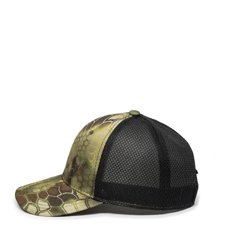 Outdoor Cap PFC-150M Moisture Wicking Structured Trucker Hat Unisex Accessories Hats & Caps