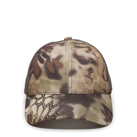 Outdoor Cap PFC-150M Moisture Wicking Structured Trucker Hat Unisex Accessories Hats & Caps