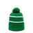 Outdoor Cap KNF-100 Striped Beanie with Black Fleece Lining & Pom Unisex Accessories Hats & Caps