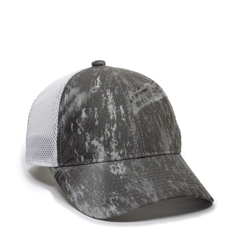 Outdoor Cap PFC-150M Moisture Wicking Structured Trucker Hat Unisex Accessories Hats & Caps