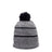 Outdoor Cap KNF-100 Striped Beanie with Black Fleece Lining & Pom Unisex Accessories Hats & Caps