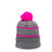 Outdoor Cap KNF-100 Striped Beanie with Black Fleece Lining & Pom Unisex Accessories Hats & Caps