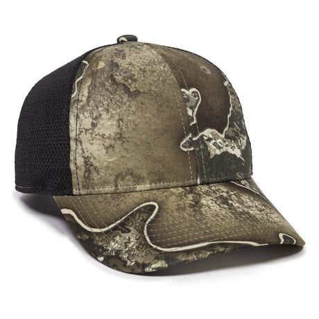 Outdoor Cap PFC-150M Moisture Wicking Structured Trucker Hat Unisex Accessories Hats & Caps