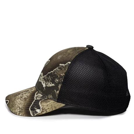 Outdoor Cap PFC-150M Moisture Wicking Structured Trucker Hat Unisex Accessories Hats & Caps