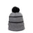 Outdoor Cap KNF-100 Striped Beanie with Black Fleece Lining & Pom Unisex Accessories Hats & Caps