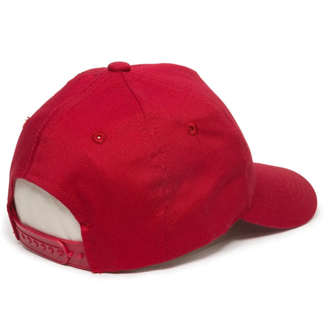 Outdoor Cap GL-455 Cotton Twill Pre-Curve Structured Solid Back Hat Unisex Accessories Hats & Caps
