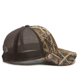 Outdoor Cap PFC-150M Moisture Wicking Structured Trucker Hat Unisex Accessories Hats & Caps