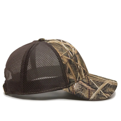 Outdoor Cap PFC-150M Moisture Wicking Structured Trucker Hat Unisex Accessories Hats & Caps