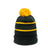 Outdoor Cap KNF-100 Striped Beanie with Black Fleece Lining & Pom Unisex Accessories Hats & Caps