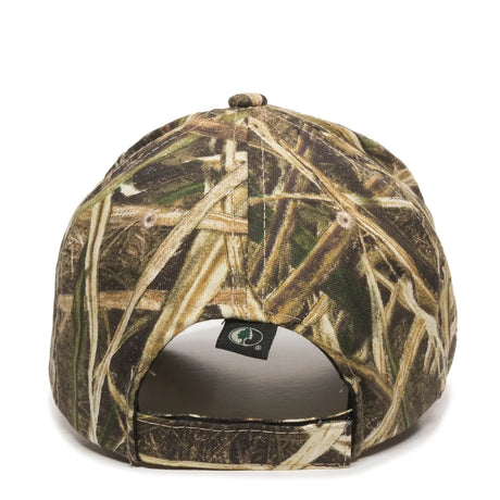 Outdoor Cap 350 Canvas Camo Structured Solid Back Hat Unisex Accessories Hats & Caps