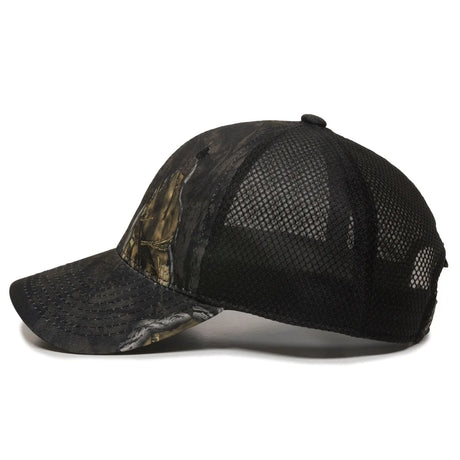 Outdoor Cap PFC-150M Moisture Wicking Structured Trucker Hat Unisex Accessories Hats & Caps