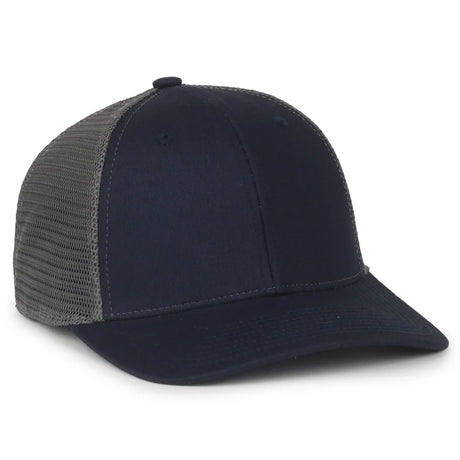 Outdoor Cap FLX672M Pro Round Crown Structured Trucker Hat Unisex Accessories Hats & Caps