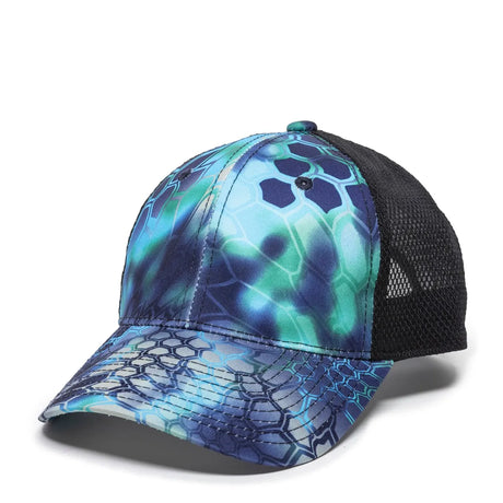 Outdoor Cap PFC-150M Moisture Wicking Structured Trucker Hat Unisex Accessories Hats & Caps