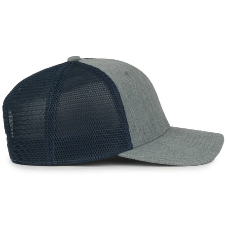 Outdoor Cap FLX672M Pro Round Crown Structured Trucker Hat Unisex Accessories Hats & Caps