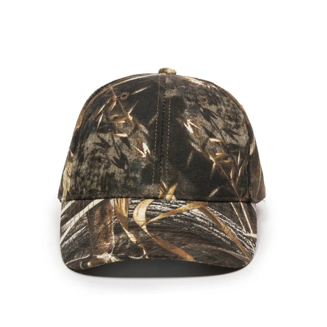 Outdoor Cap 350 Canvas Camo Structured Solid Back Hat Unisex Accessories Hats & Caps
