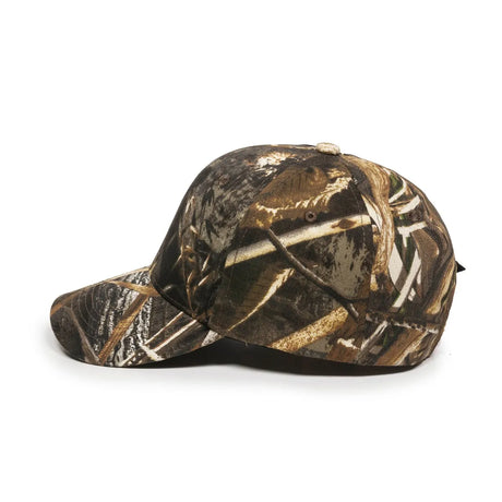 Outdoor Cap 350 Canvas Camo Structured Solid Back Hat Unisex Accessories Hats & Caps