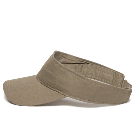 Outdoor Cap GWTV-100 Garment Washed Cotton Twill Visor Unisex Accessories Hats & Caps