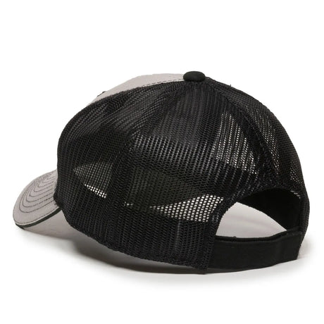 Outdoor Cap GWT-101M Cotton Twill Garment Washed Structured Trucker Hat Unisex Accessories Hats & Caps